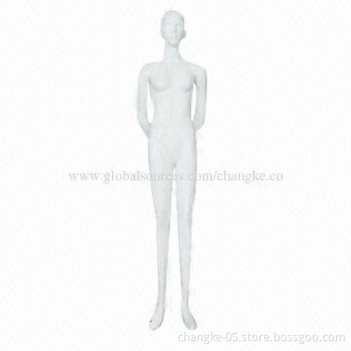 Female display mannequin, full body glossy, standin, fashion design